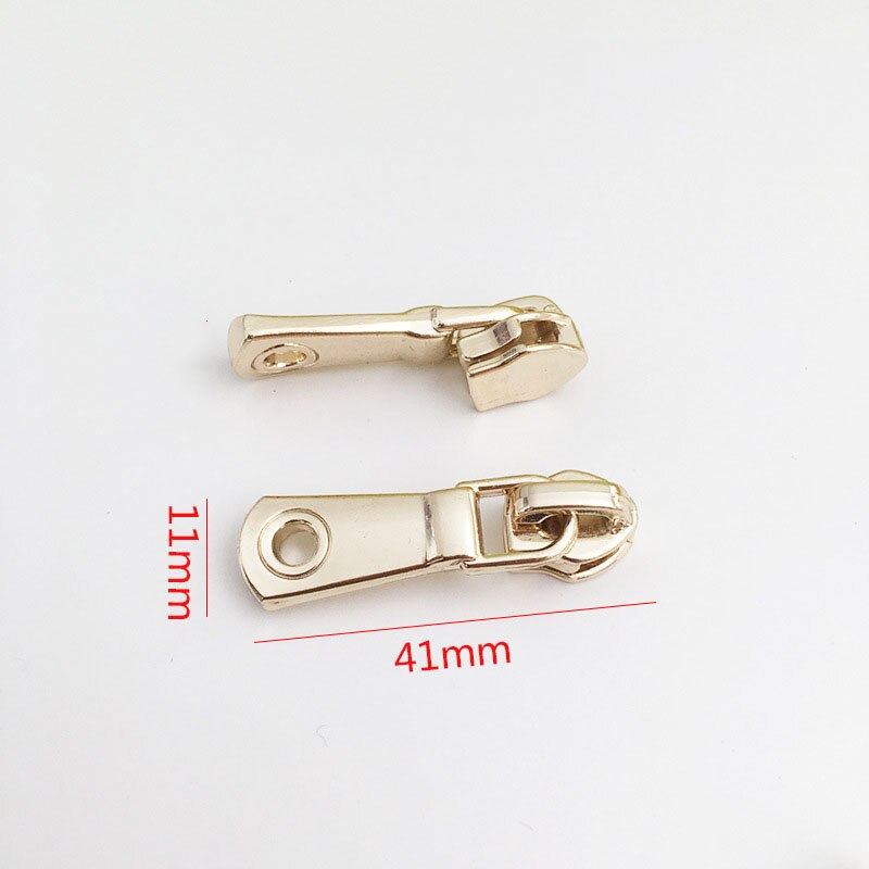 5 pièces 5 # fermeture métallique pour fermetures à glissière en Nylon sac vêtements Zipps tête tire Zip Kits de réparation bricolage accessoires de couture: No5