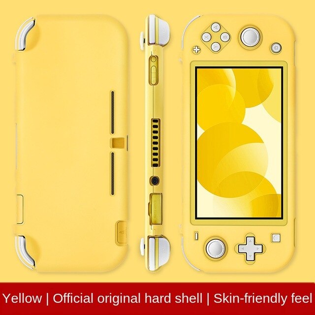 button Switch Console Kirby of star PC Protective Case For Nintendos Switch NS NX Joy-Con Cases Hard Back Cover Shell Accessoire: yellow Without stand