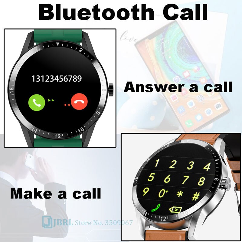 Bluetooth Call Digitale Horloge Mannen Sport Horloges Elektronische Led Mannelijke Horloge Voor Mannen Klok Touch Business Horloge Uur