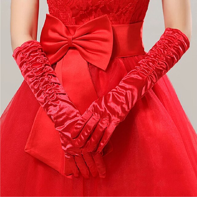 Gants De mariée courts, en dentelle rouge, sans doigts, accessoires De mariage, 15 pièces: 9