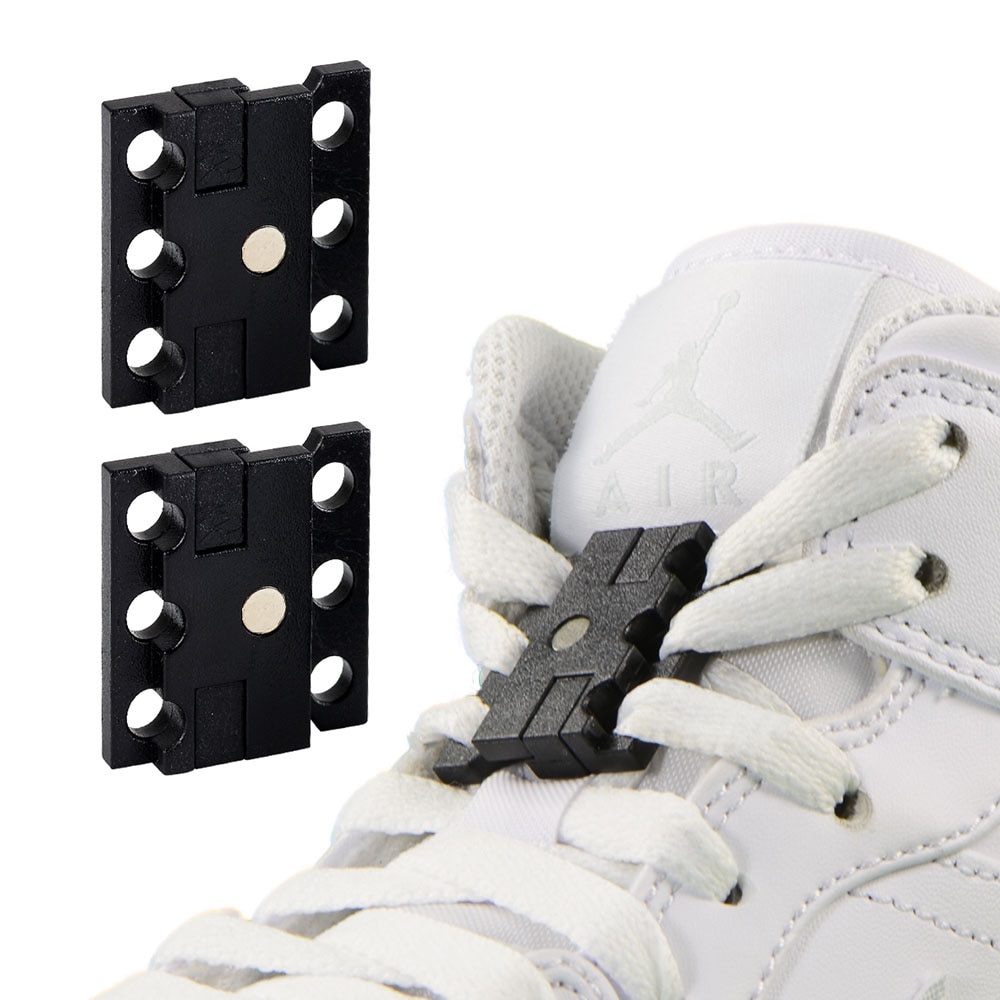 1 paar Magnetic Schnürsenkel Schnalle Verschluss Schnürsenkel Top für Sport Schuhe Stiefel Neue Kreative Faul Schnürsenkel Schließen Schnallen