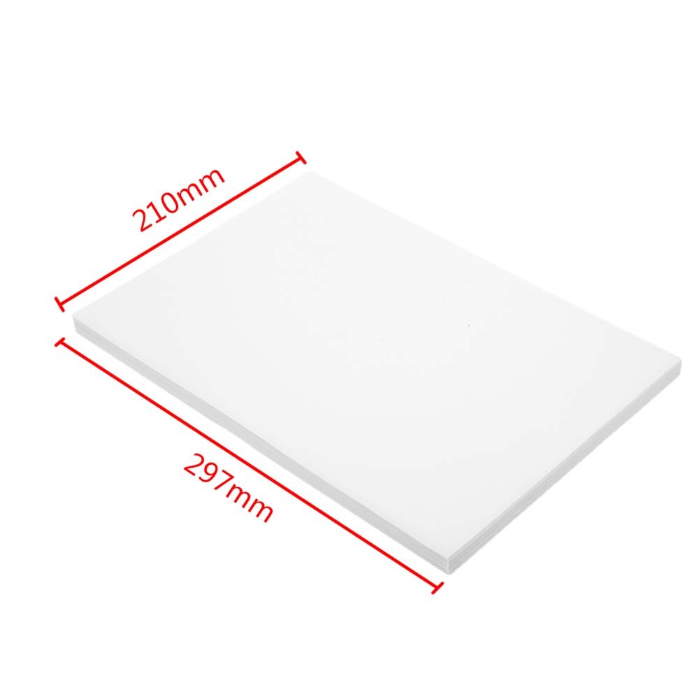 Papier de décalcomanie de glissière d'eau de 20 pièces pour l'imprimante à jet d'encre A4 tasse de de bricolage de haute résolution de papier imprimable de transfert de glissière d'eau