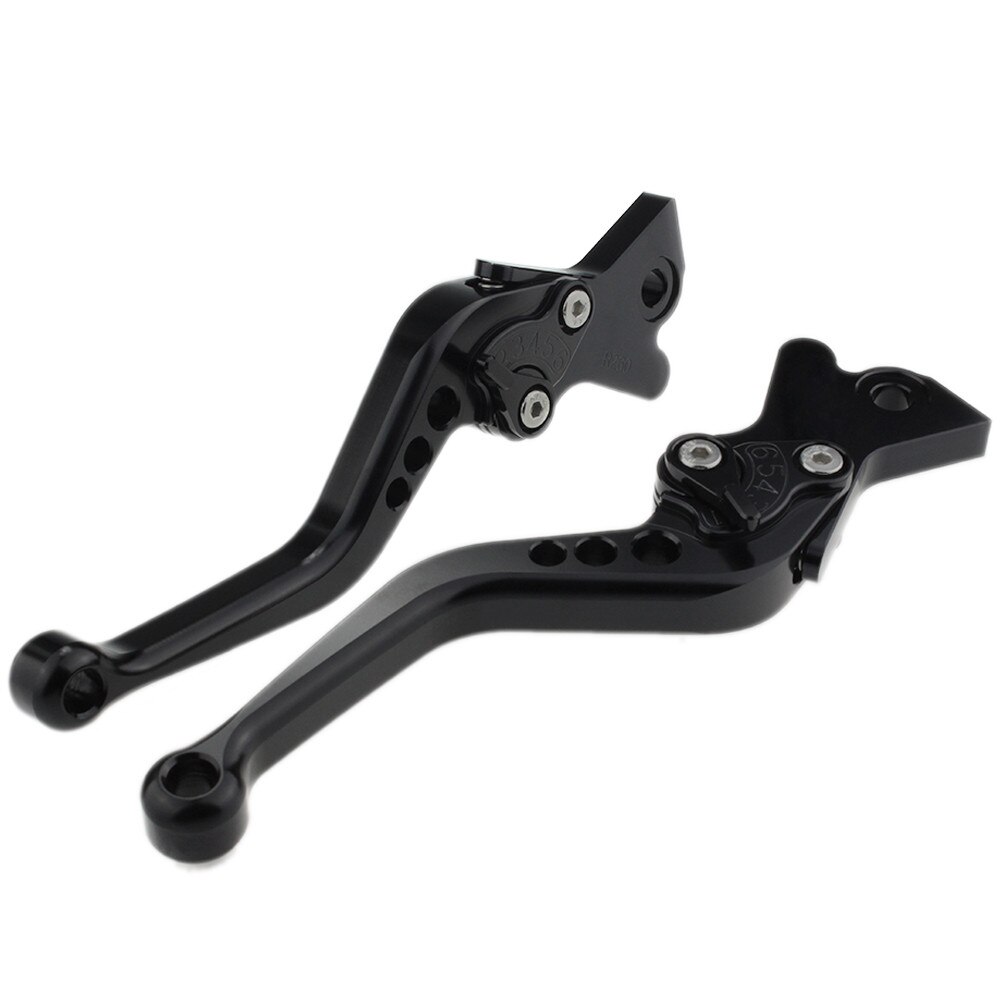 För zongshen cyclone  rx3s rx4 cnc motorcykel broms kopplingsspak aluminium justerbar broms spak kopplingshandtag: Kort svart