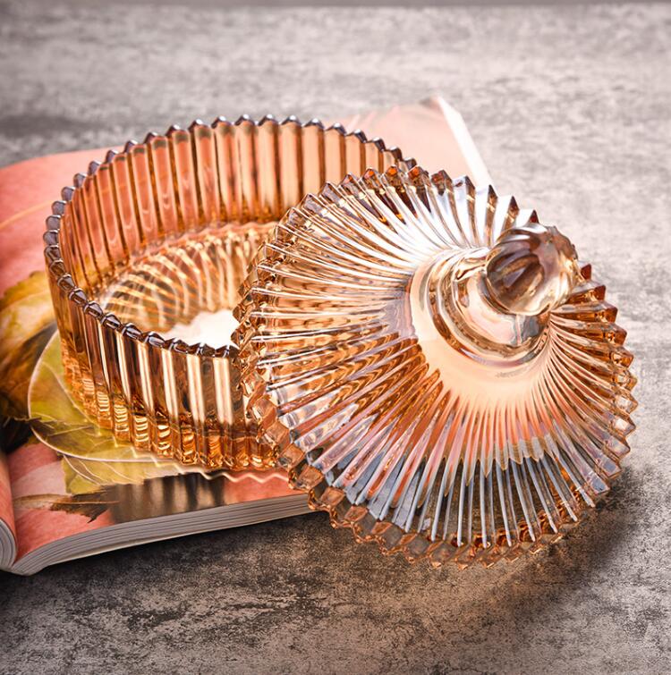 Retro fyrkantig sockerburk bärnstensfärgad glas matförvaringsflaska godisask med läppar smyckeskrin hem kök festdekorationer 04308