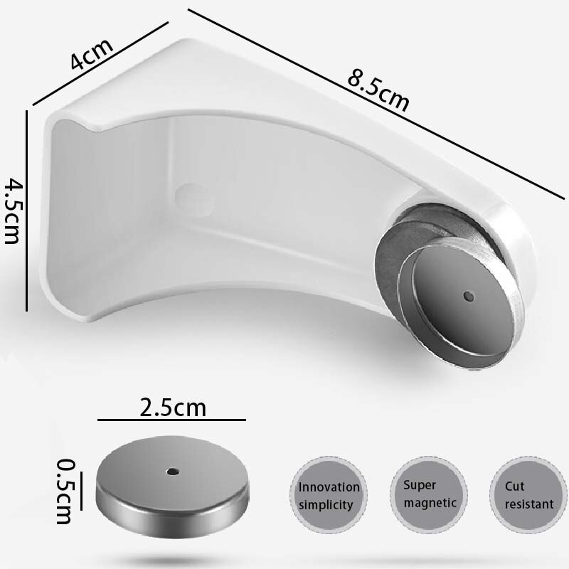 1pc Magnetic Soap Holder Magic Soap Dish Organizer Bathroom Accessories Wall Mounted Sponge Holder Bathroom Kitchen Storage Rack