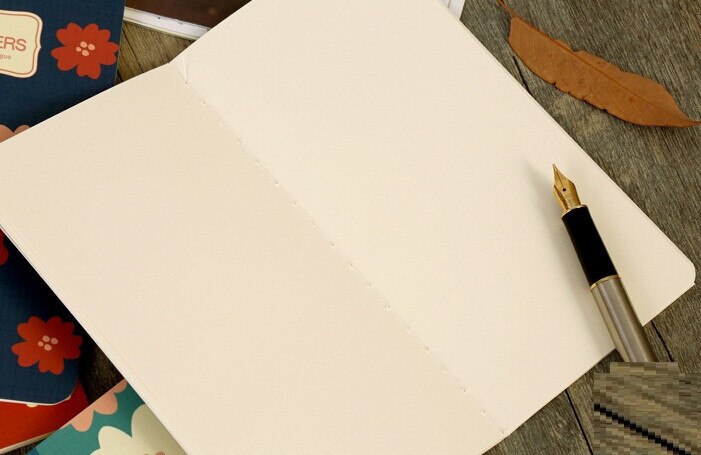 Bloc de notas de bolsillo para diario Vintage, bonito cuaderno en blanco de la serie Flor Retro, para estudiantes, 1 ud./lote