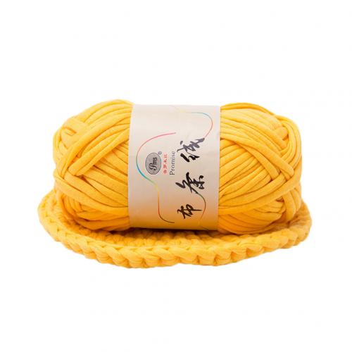 Neue Hand-stricken gewebte Gewinde Starke Korb Decke Geflochtene DIY Häkeln Tuch Phantasie Garn: tief Gelb