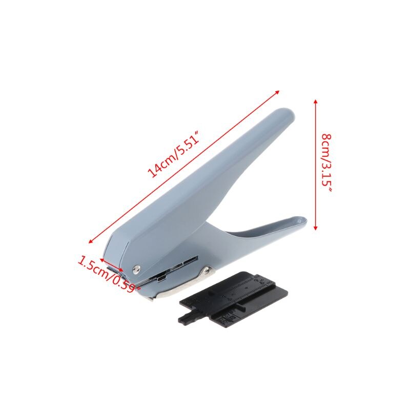 W3JD Paddestoel Gat T-Type Kantoor Stempels Papier Cutter Losse Vel Diy Schoolbenodigdheden Scrapbooking Puncher Binding Gaten: Default Title