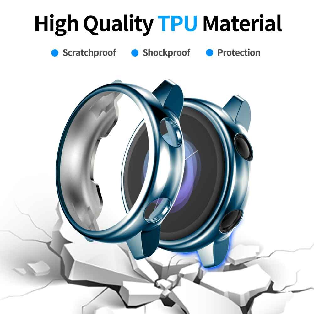 Voor galaxy watch active 2 hoesje samsung galaxy watch active 2 44mm 40mm bumper protector hd volledige dekking scherm beschermhoes