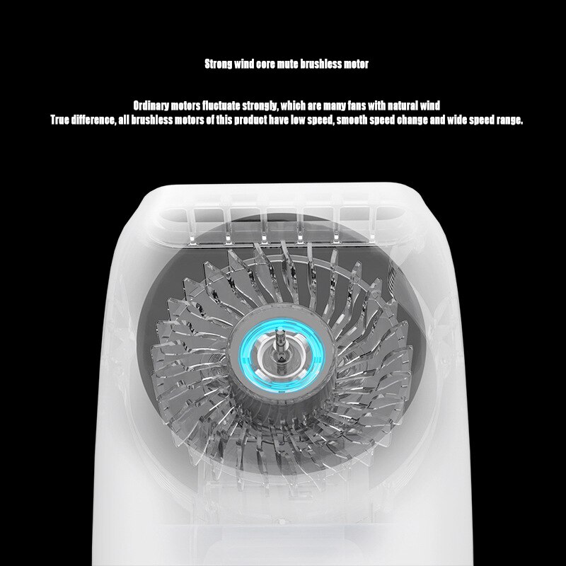 Mini ventilador de cintura colgante con carga USB para el cuello, portátil, multifunción, de escritorio, pequeño, para viajes al aire libre