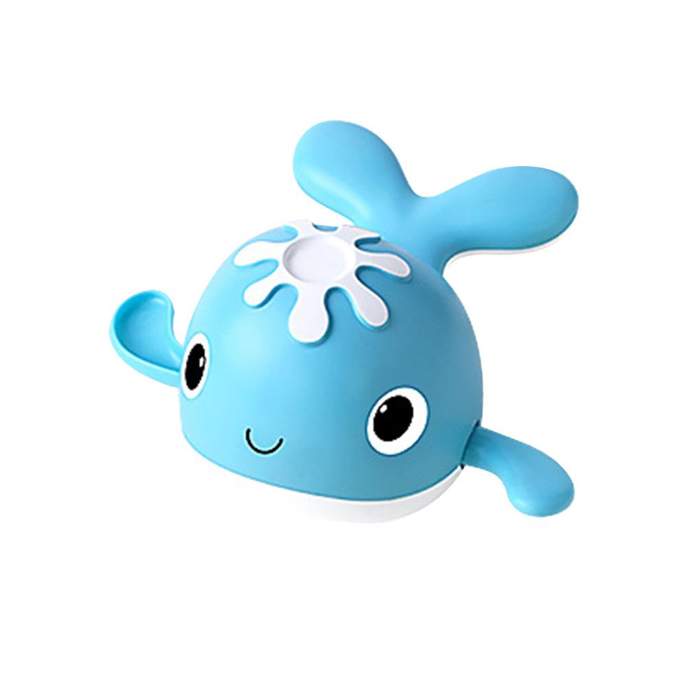 1Pcs Leuke Cartoon Animal Whale Klassieke Baby Water Speelgoed Baby Zwemmen Chain Clockwork Kinderen Strand Bad Speelgoed: Blue