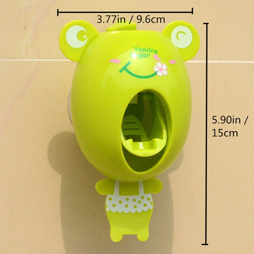 Cartoon Tandenborstel Dispensers Kinderen Handsfree Automatische Leuke Dier Tandpasta Squeezer Goed Cadeau Voor Kinderen
