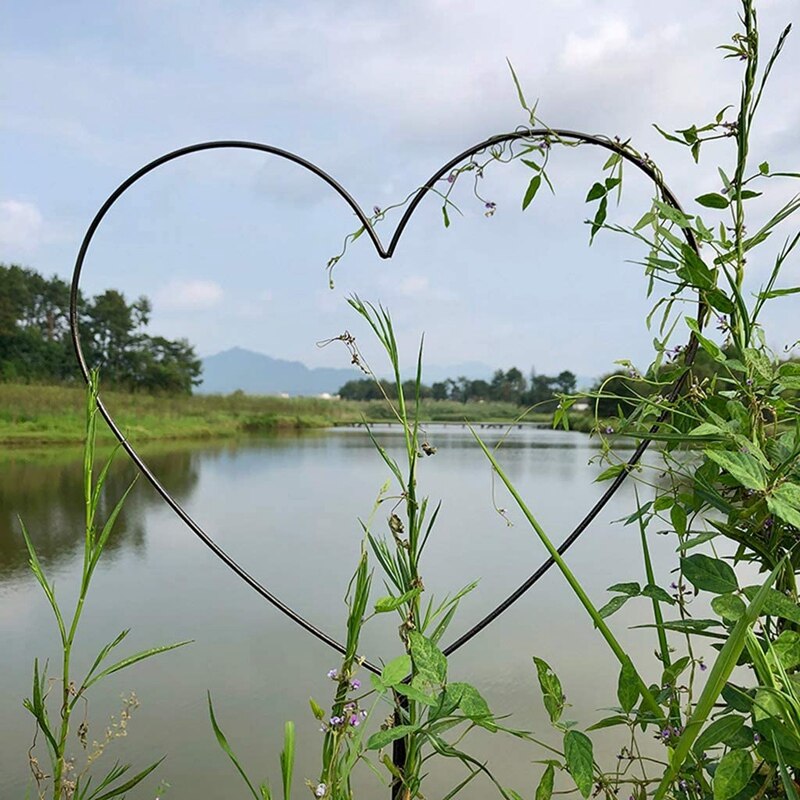 Heart Shaped Flower Stand, Climbing Frame, Suitable for Clematis, Roses and Other Climbing Plants