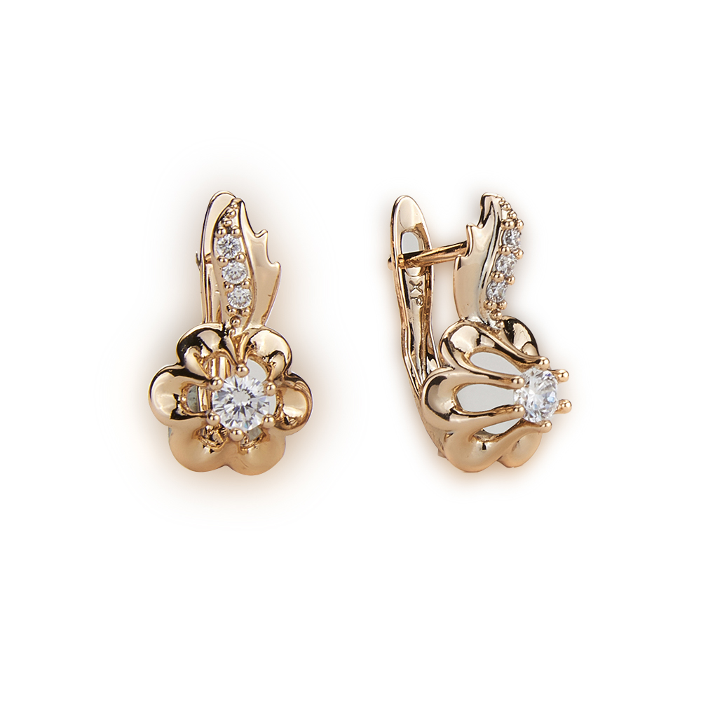 Pendientes colgantes de cristal de circón de para mujer, aretes estéticos de redondos huecos de Color dorado, de joyería