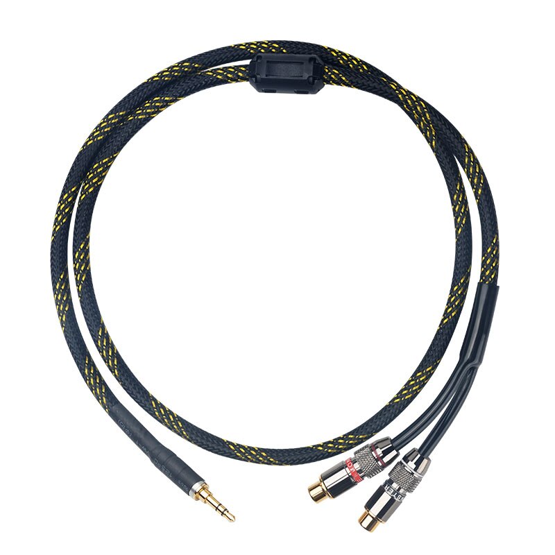 TODN HiFi-Kabel Audio RCA-Kabel Audiosignalkabel Stecker 3,5 mm Aux-Stecker konvertieren 2 Cinch-Buchsen Stecker