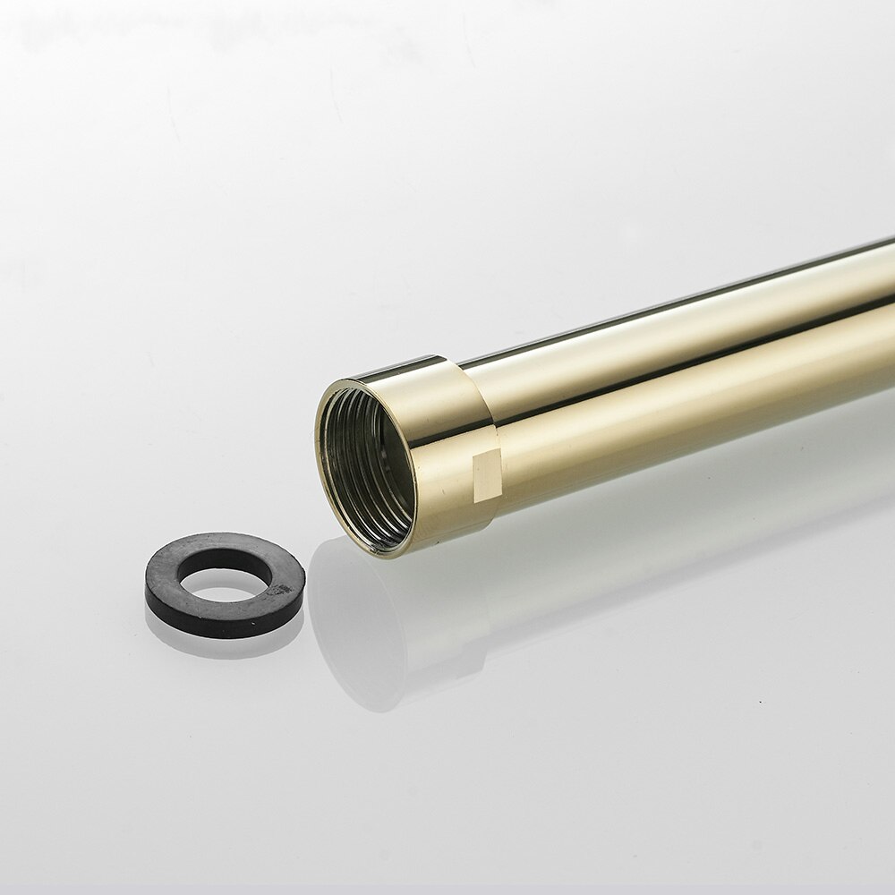 Shower Mounting Brackets 12" 30 CM Solid Brass Chrome Round Bathroom Shower Faucet Pipe Extension Tube Bar Shower Holder Arm