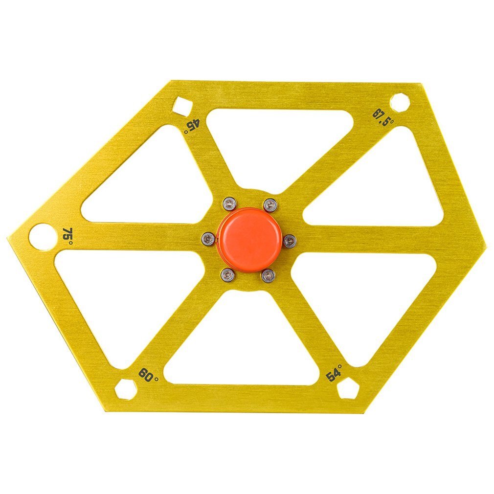 Saw Angle Finder Gauge Protractor Inclinometer Angle Tools Multifunctional Magnetic Aluminum Alloy Hexagon Ruler