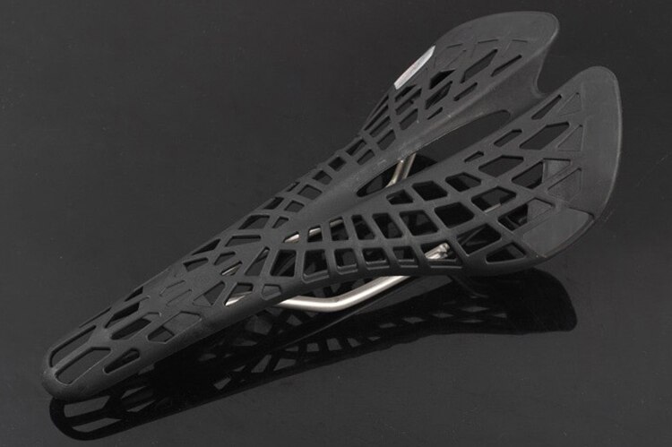 Fabricant de selle de vélo d'araignée de siège de vélo de route de vélo fixe en plastique rouge vert léger: Black