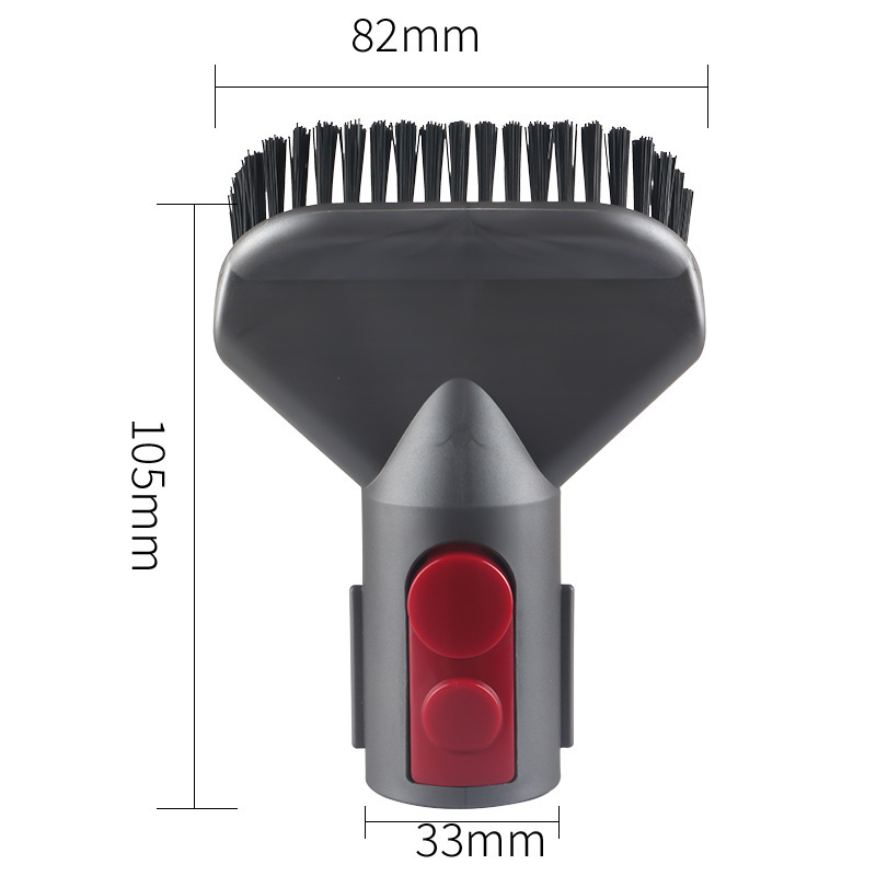 Applicable to V8 Dyson Vacuum Cleaner Accessories Suction Head V7 V10 V11 V12 V15 Brush Brush Head Set: Burgundy