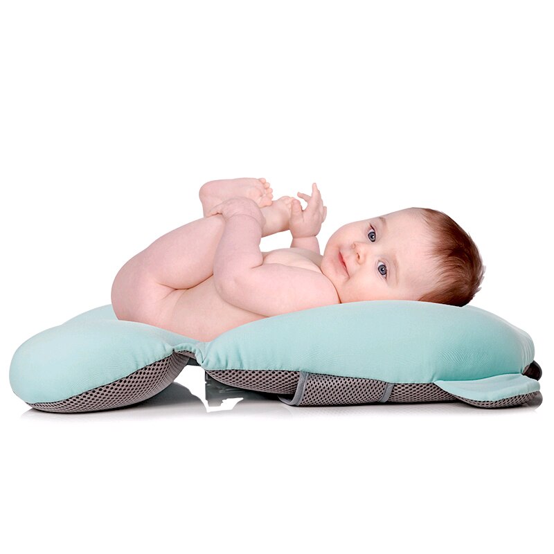 Bath Assist Comfortable Baby Non-Slip Bathtub Cushion Cute Cartoon Portable Infant Shower Back Support Hands Free Baby Tubs