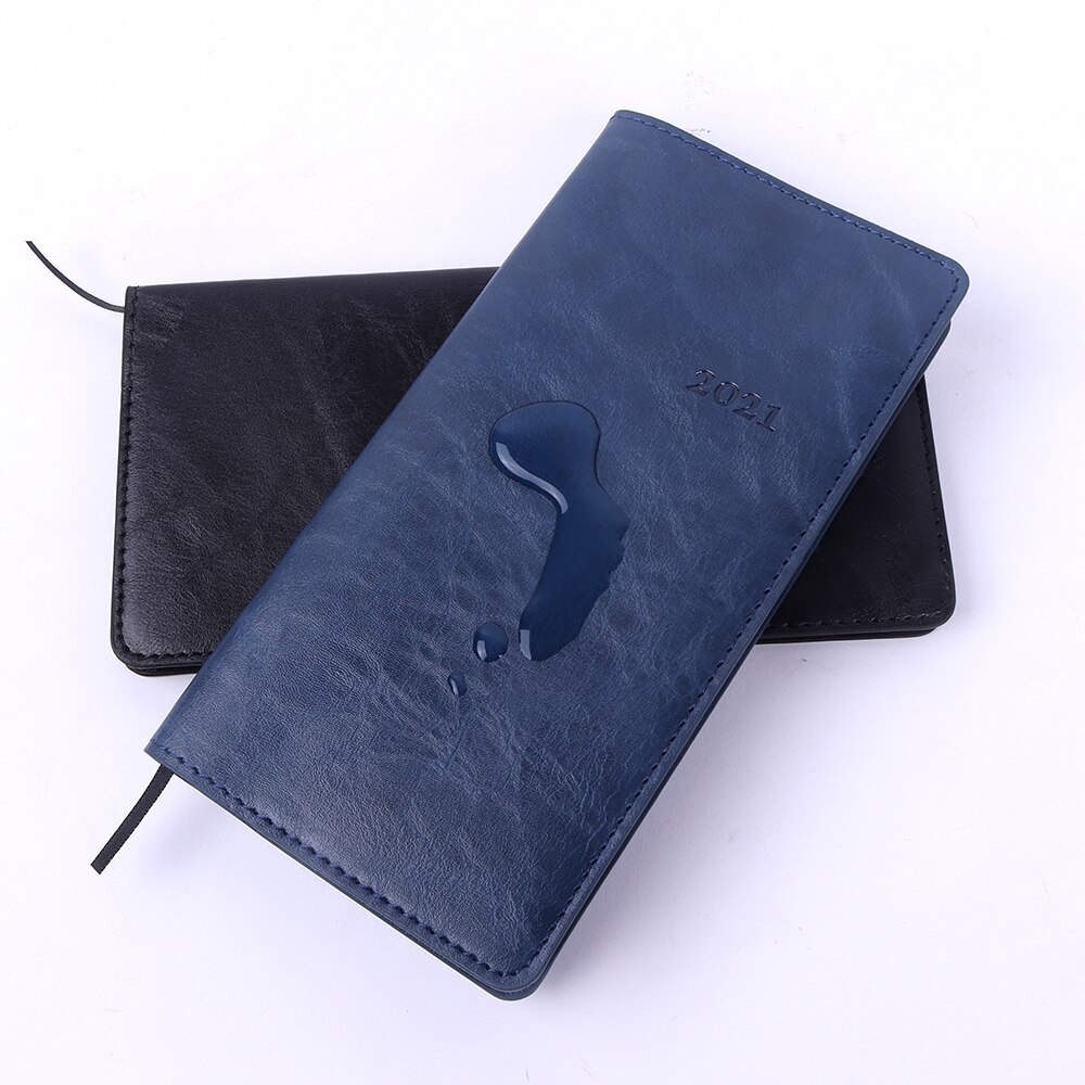 agenda 2021leather A6 notebook Weekly planning journa planner caderno cahier Kawai Office diary note book notepad notebooks