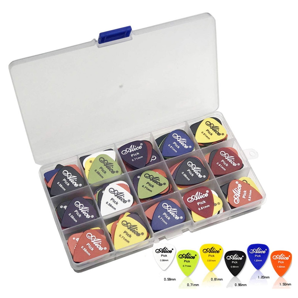 20/50 Stks/set Elektrische Gitaar Pick Akoestische Muziek Picks Plectrum 0.58/0.71/0.81/0.96/1.20 /1.50 Mm Dikte Gitaar Accessoires
