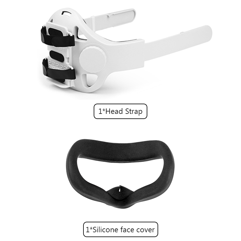 Adjustable Head Strap For Oculus Quest 2 Halo Strap With PowerBank Fixing Bracket Holder Headband For Oculus Quest2 Accessories: set 2