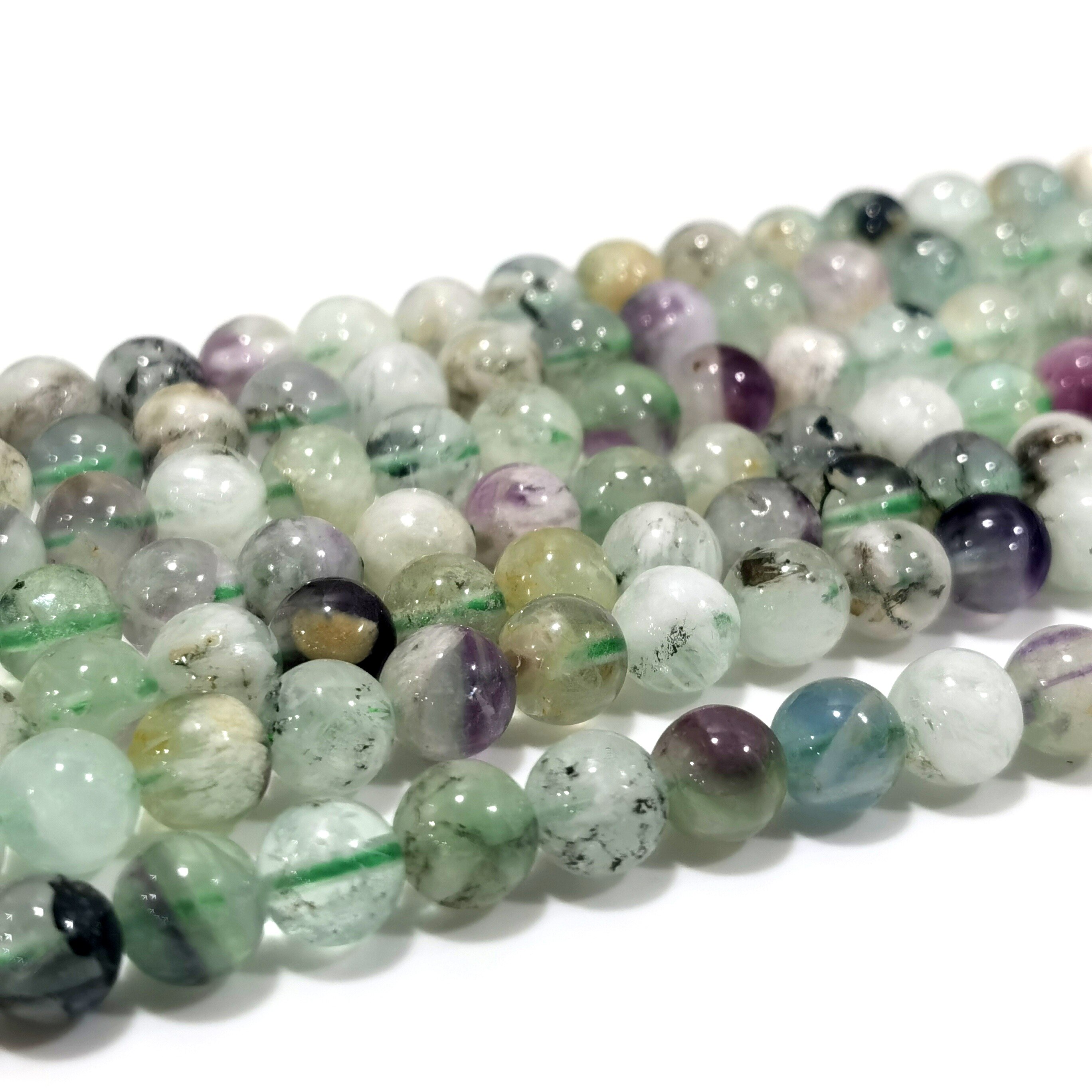 Naturalne pióro fluorytu DIY moda koraliki 6mm-12mm luźne koraliki długi łańcuch