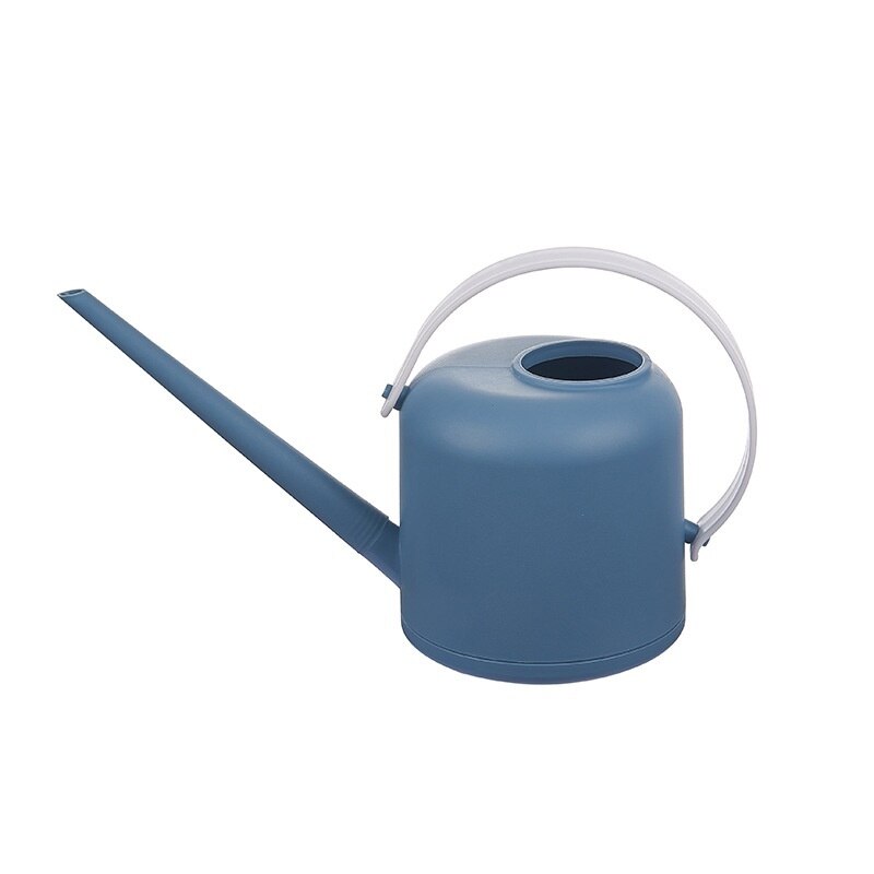 1.8L Long Narrow Spout Plastic Watering Can Home Plant Pot Watering Container Control Water Output Cleaning Gardening Tool: Blue