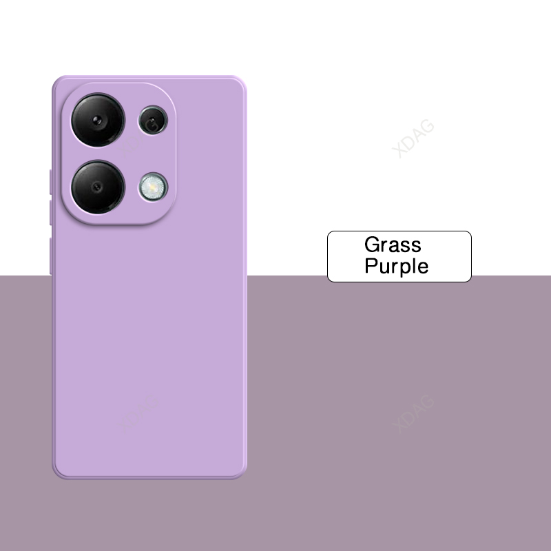 Capa de telefone de silicone líquido para xiaomi redmi note13 note 13 pro 13pro 4g 6.67 "alta qualidade macio original quadrado capa traseira escudo: Marfim