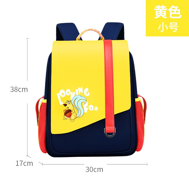 Warterproof crianças sacos de escola crianças ortopédicos mochila mochilas escolares da criança meninos & meninas escola primária mochilas: samll yellow