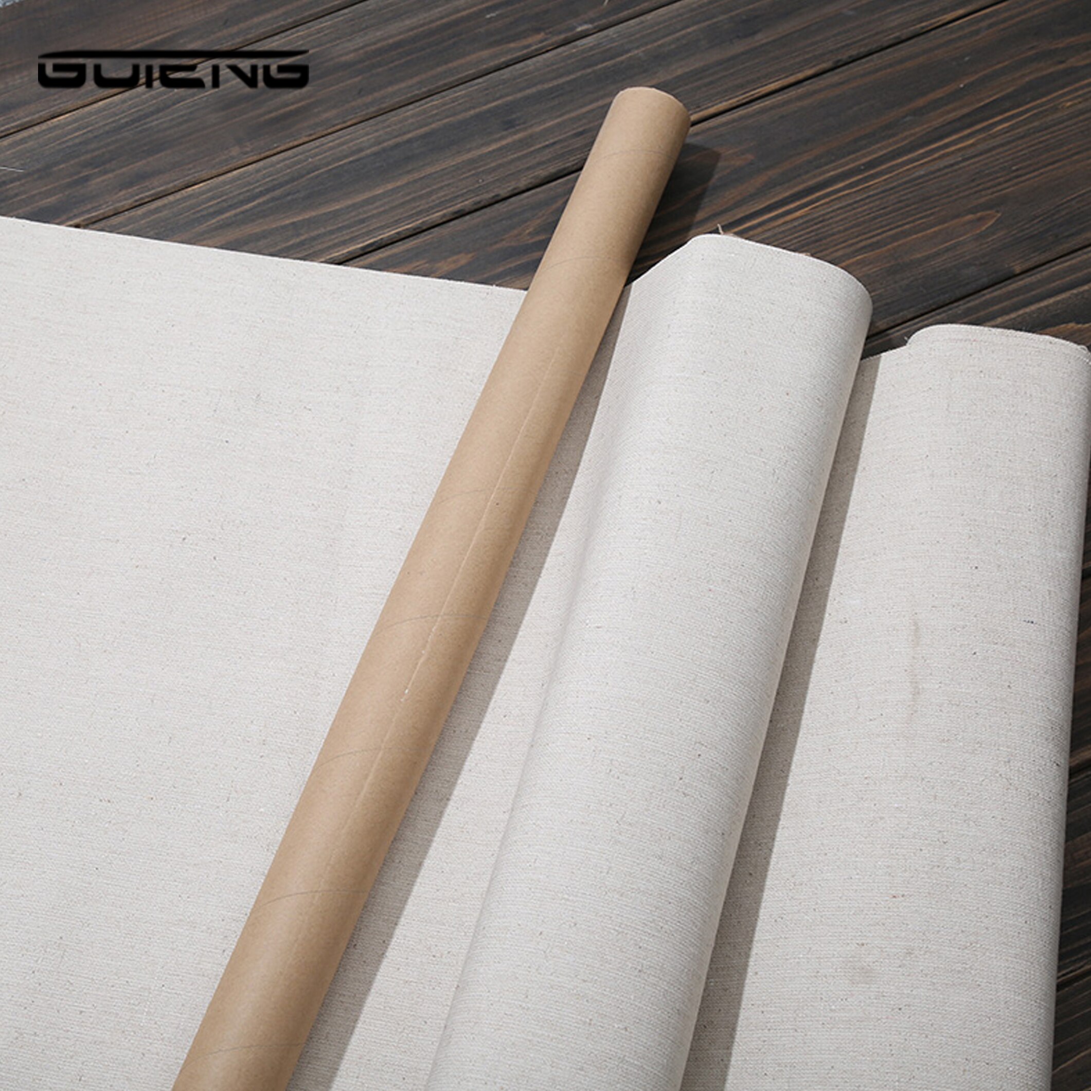 Linnen Blend Primed Leeg Canvas Voor Schilderen Laag Olieverf Doek 1m Een Roll, 28/38/48/58 breedte