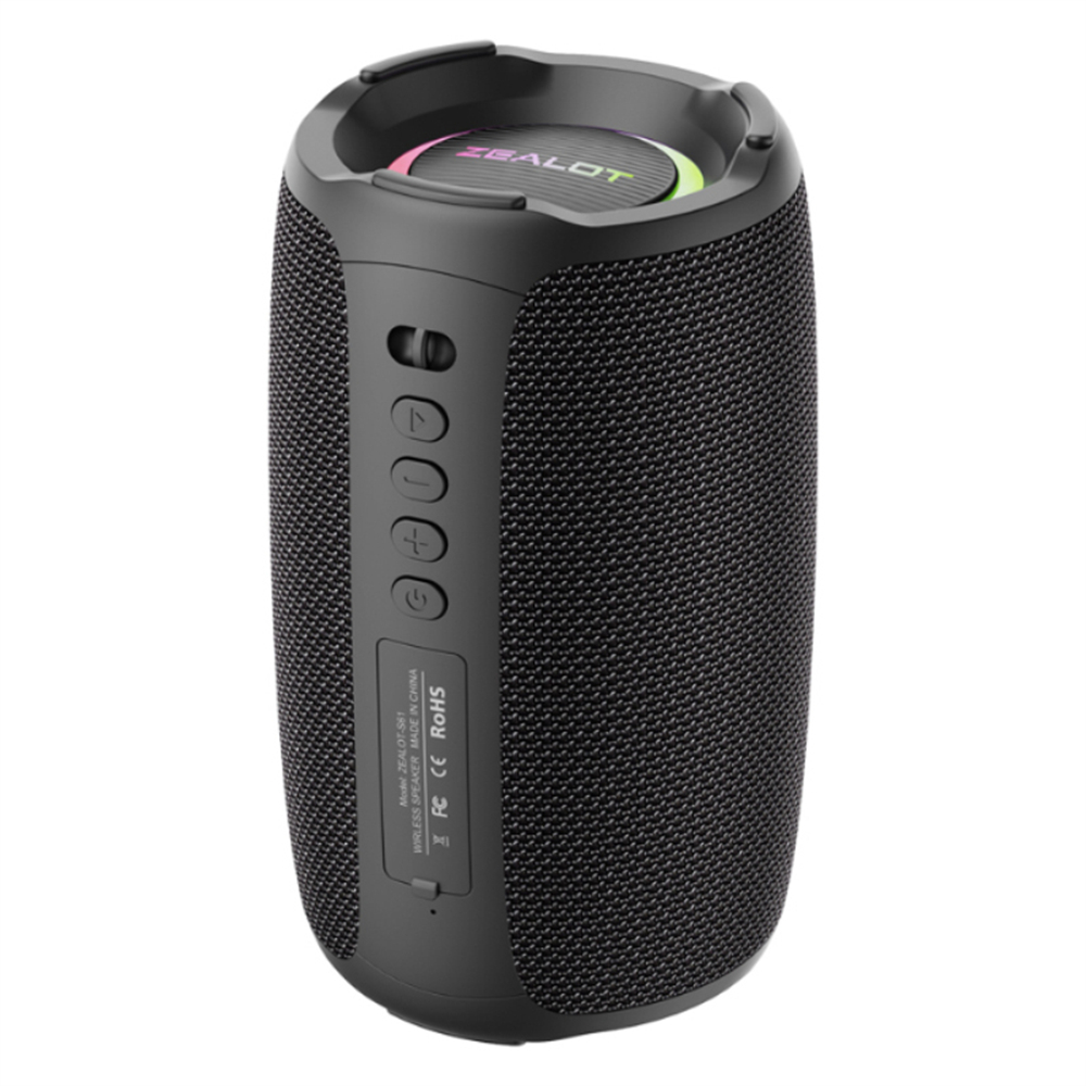 Altavoz Bluetooth ZEALOT-S61, con protección impermeable IPX6 y sonido de graves al aire libre para fiestas en el patio trasero y en la playa, altavoz de 10W: Default Title