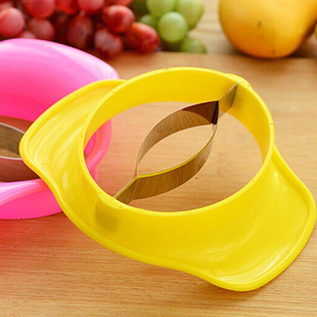 1pc de aço inoxidável manga corte cozinha criativa manga splitter frutas cozinha gadget acessórios pêssego slicer cortador