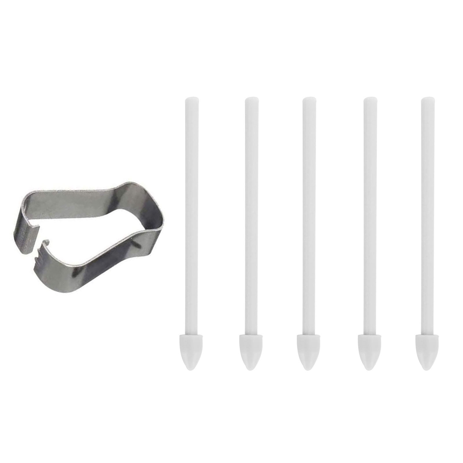 1Set For Samsung Tab S7 T870 T875 S7 Plus T970 Touch Screen Stylus S-Pen Pen Refills Tips Replacement Nib With Metal Clip: Gray