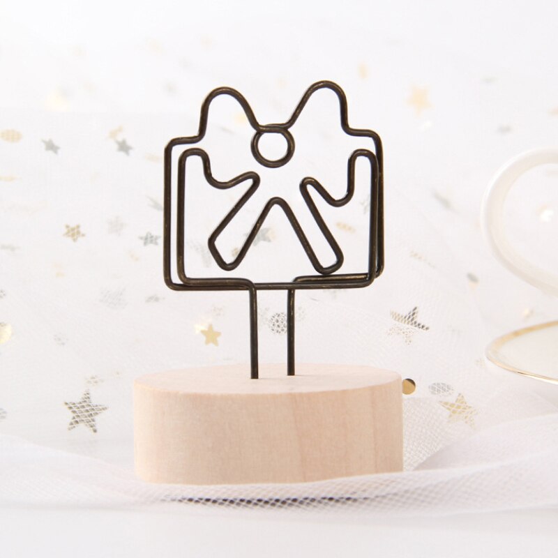 rond en bois Note Photo cadre pince numéro de Table porte-Photo de mariage pince Photo jwjz8: Envelope