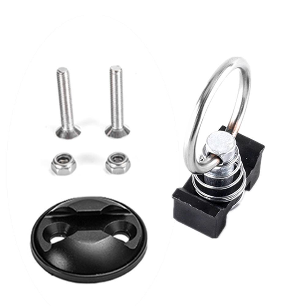 Universal offroad motorsykkel anker feste ned anker punkt fast ringbolt festesett atv utv: Svart