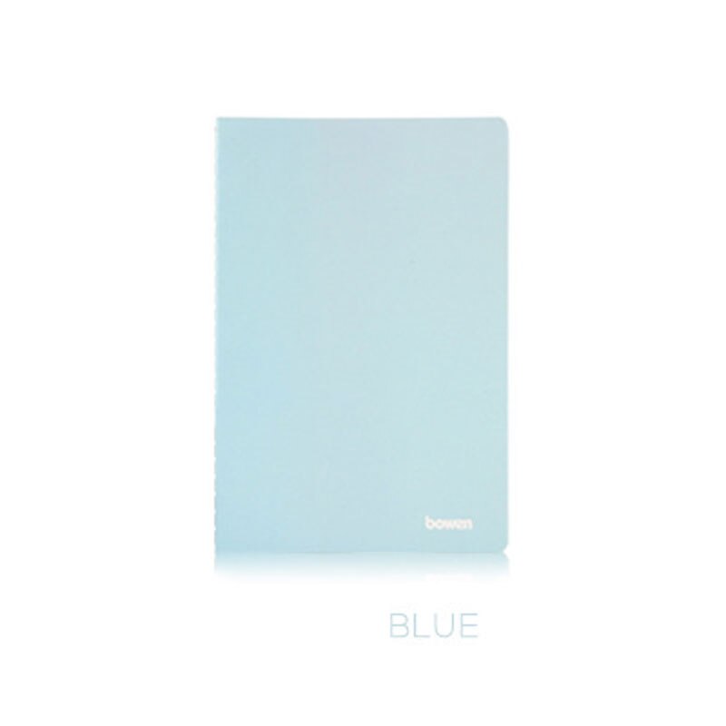 1 PC Candy Color Diary School Student Homework Notebook A5&A4 60 pages 80 GSM lined paper, Thick paper hardcover Stationary: Sky blue / 21x14cm
