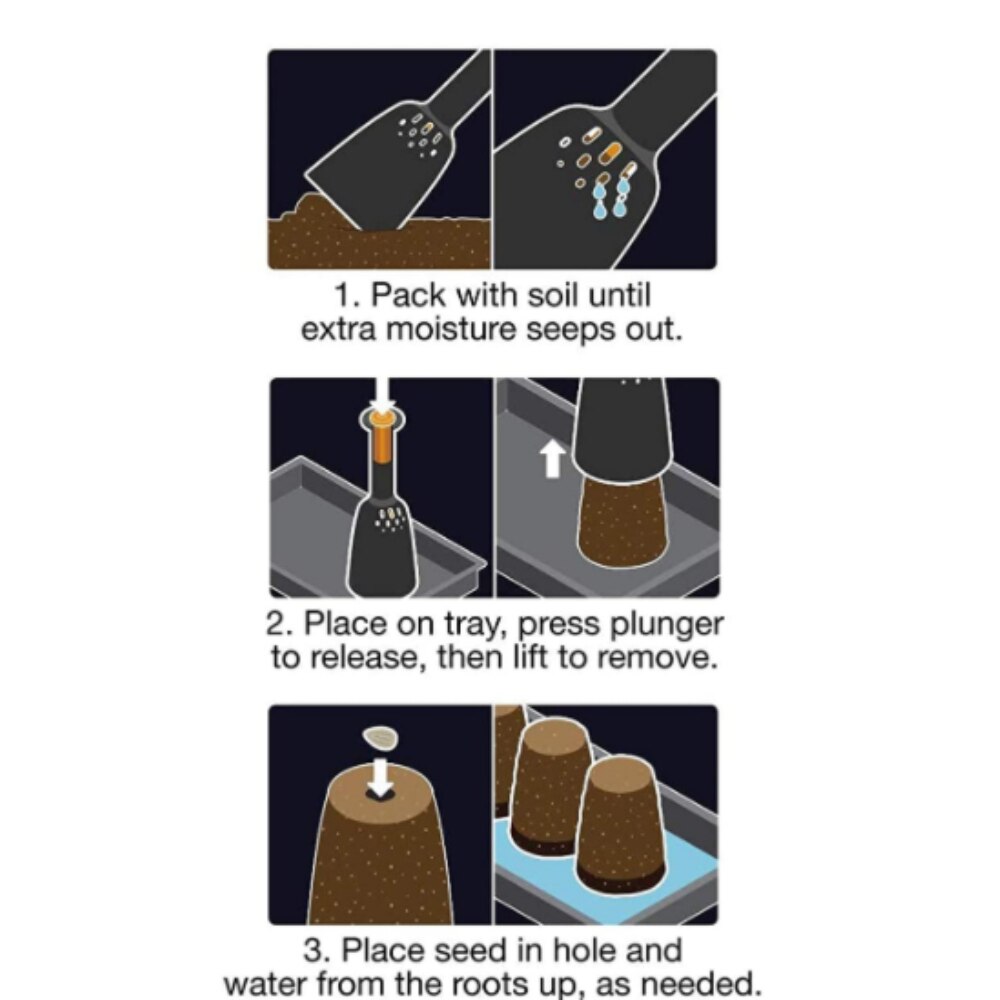 Soil Block Maker Manual Soil Block Machine Gardening Tools Succulent Plant Soil Molder Household Garden Supplies