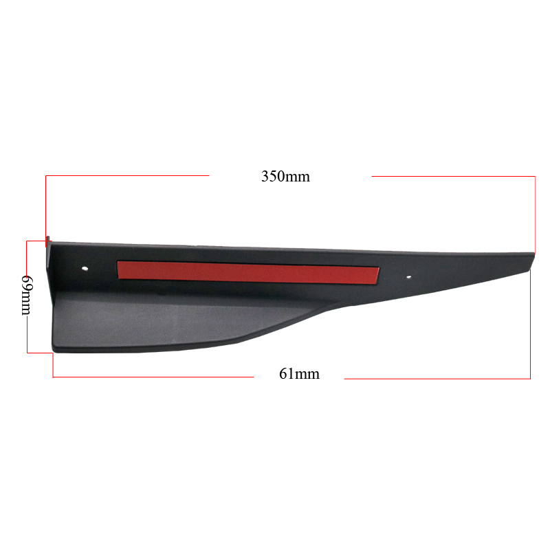Car Side Skirt Rocker Splitters Winglet Wings Diffuser For Ford Mustang ROUSH + Anti-crash Modified Car Body Side Skirt