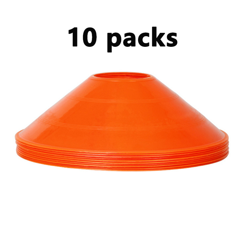 10 Stuks Kegel Set Voetbal Trainingsapparatuur Voor Kid Pro Disc Kegels Agility Oefening Obstakels Vermijden Sport Training Accessoires: Paars