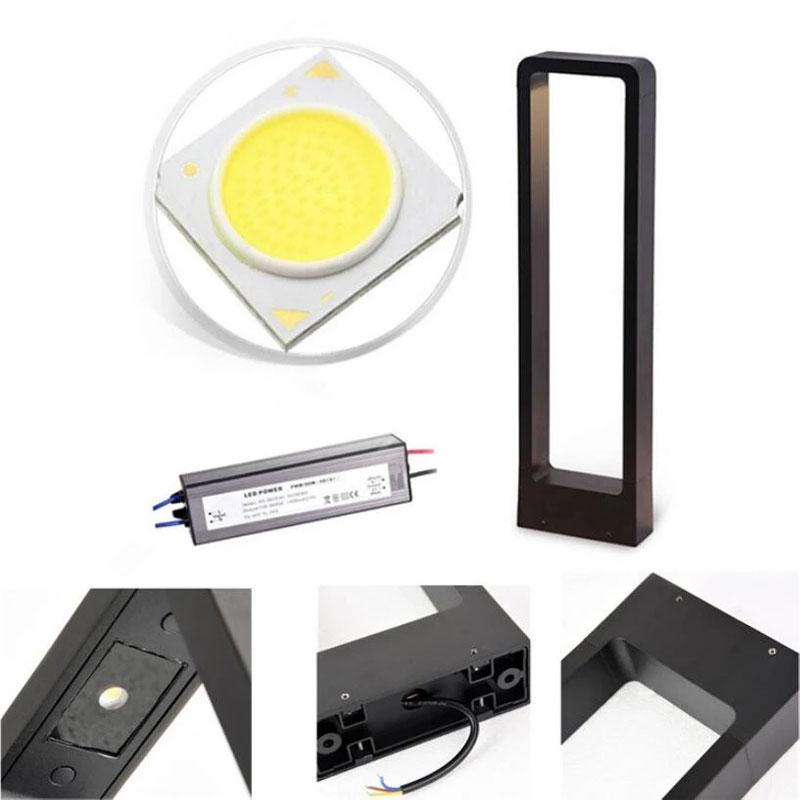 Waterdichte Led Tuin Gazon Lamp Moderne Aluminium Pilaar Buiten Binnenplaats Vlla Landschap Bolders Licht