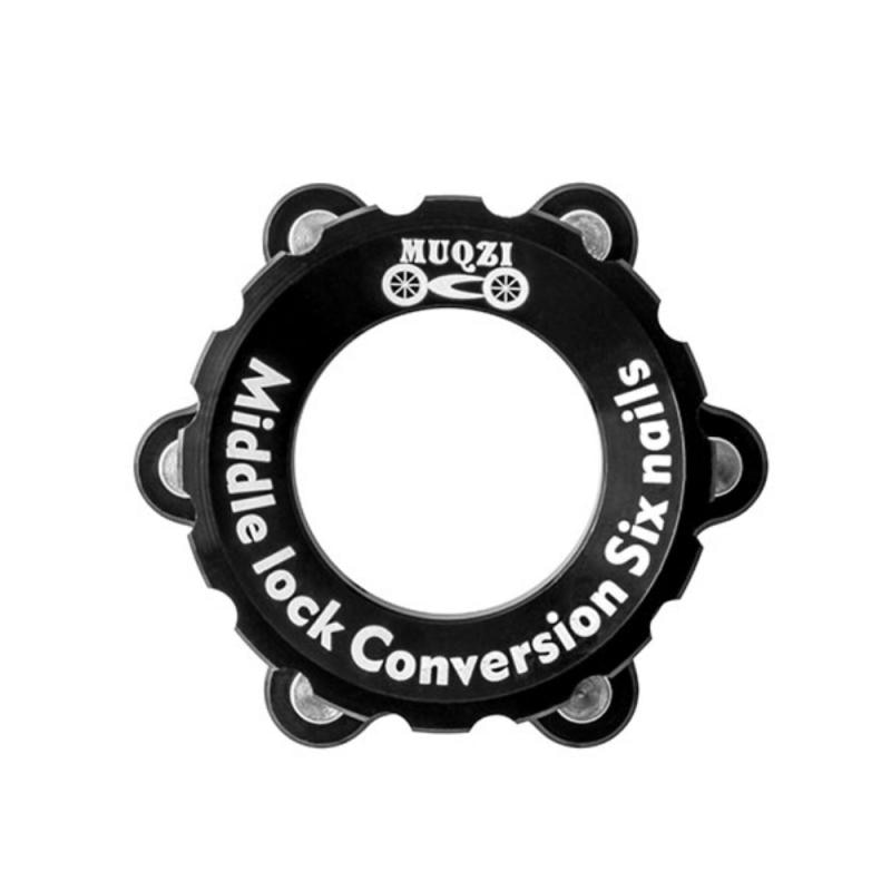 6 Hole Brake Disc Center Lock For 6 Bolt Center lock To 6-hole Adapter Middle Lock Turn Six Nails Flower Drum Conversion Seat