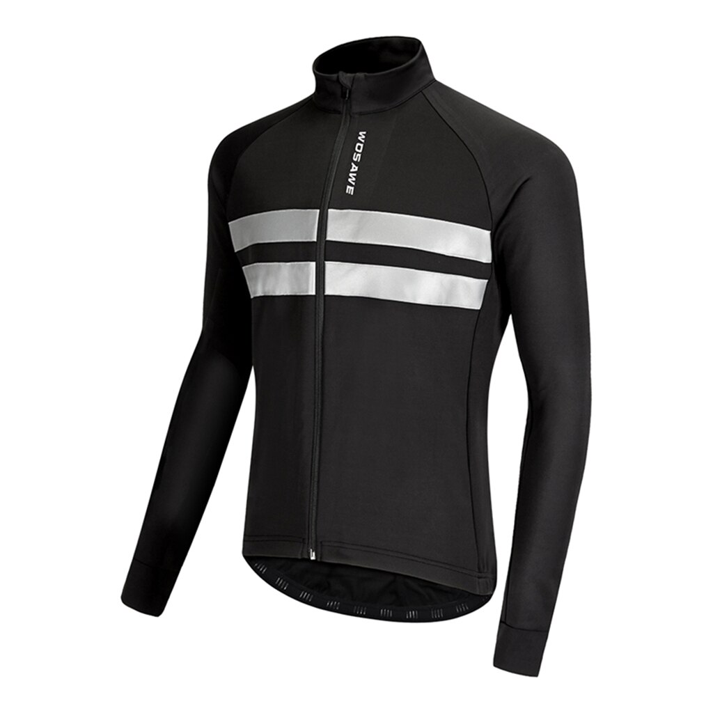 Men Cycling Jacket Thermal Fleece Lining Mountain Bike Windproof Cycling Jacket