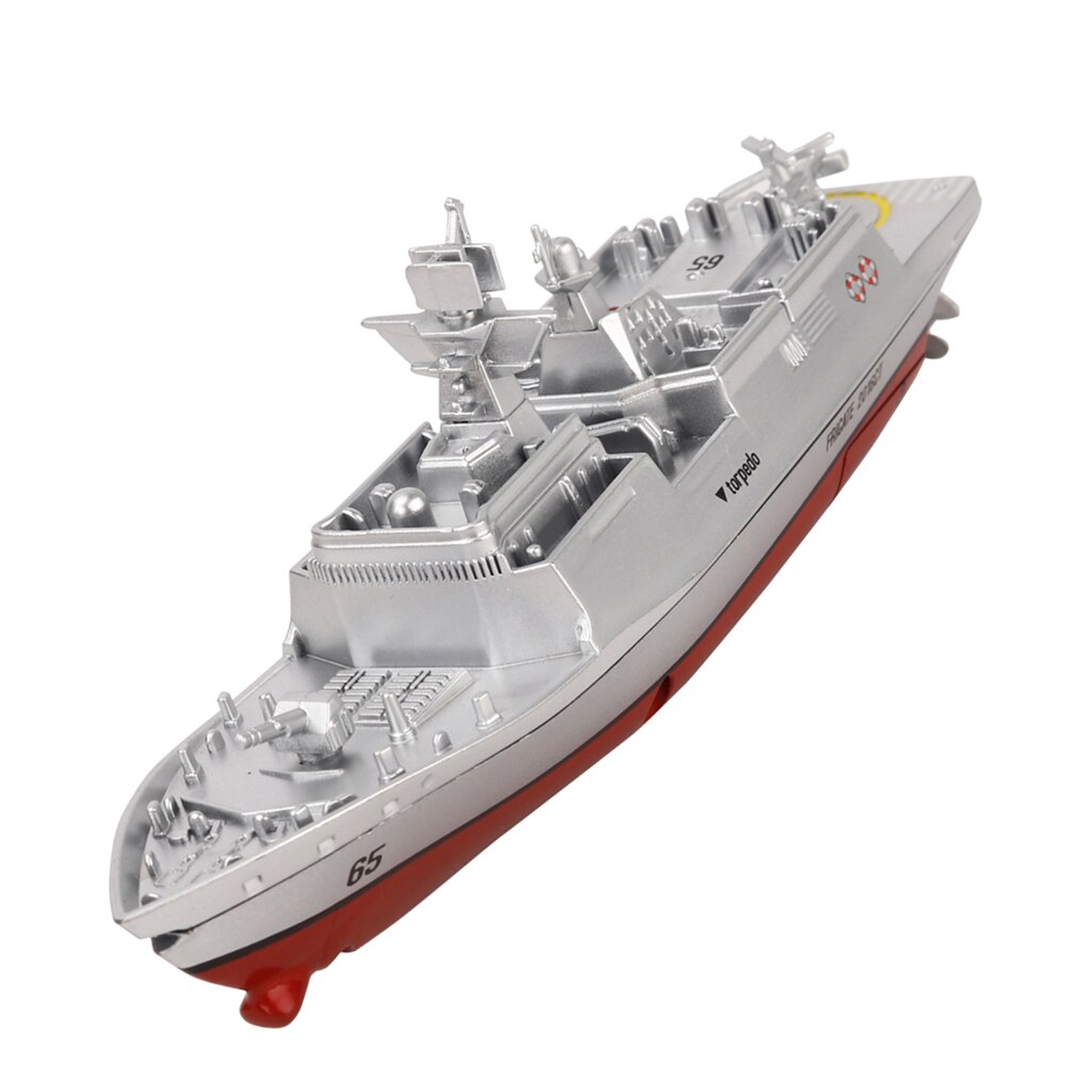 RC Navy Radio Remote Control Boat / Warship - Silver