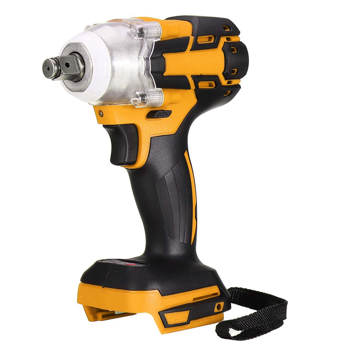 18V Electric Impact Wrench Driver 588Nm Cordless Brushless Wrench Screwdriver 1/2 Rechargeable Socket Wrench for Makita Battery: Yellow