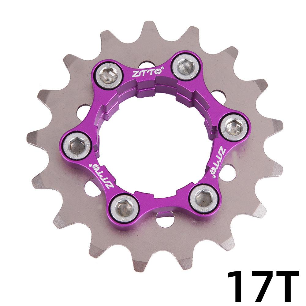 Fiets tandwiel vliegwiel enkel tandwiel mtb 9 to 1 speed cassette versnelling vliegwiel fiets vrijloop fietsaccessoires: 17t