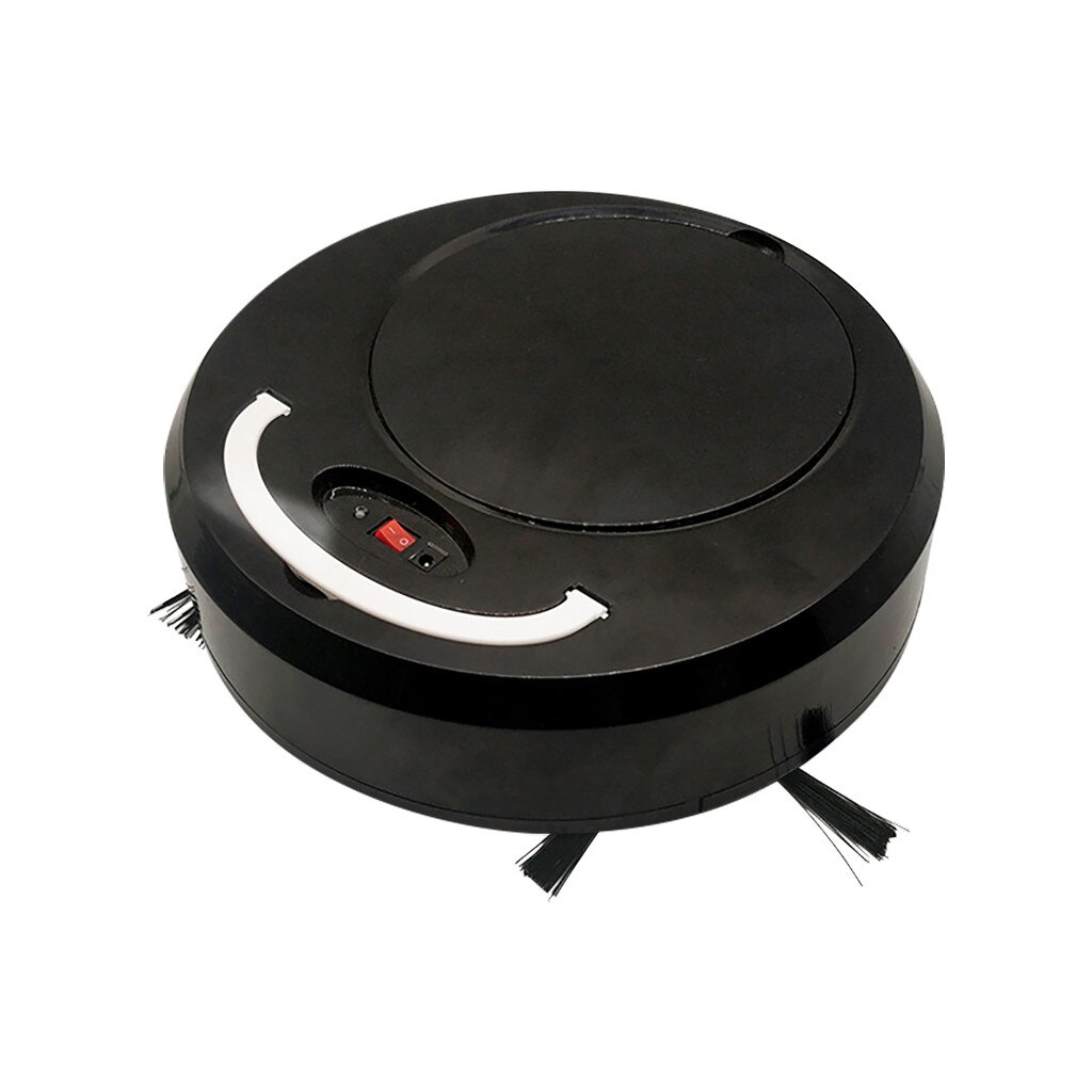 3-in-1 Multifunctional Auto Smart Robot Floor Cleaner Rechargeable Sweeping Vacuum Cleaner Strong Suction Home Clean: Black