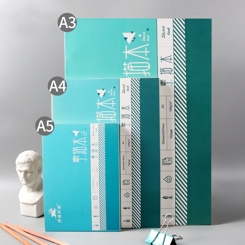 Traveling Sketchbook Watercolor Book, Hand-drawn Simplicity, Students blank Graffiti Book With Watercolor Paper Art Supplies