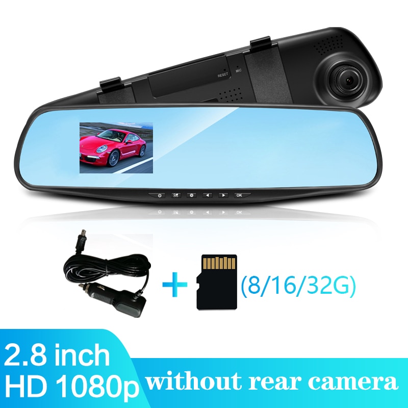 Auto Achteruitkijkspiegel Rijden Recorder Hd 1080P 2.8 "Lcd Video Nachtzicht Dvr Scherm Achteruitkijkspiegel dash Cam Camera